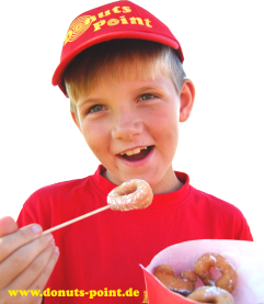 Kind bei Donuts-Point